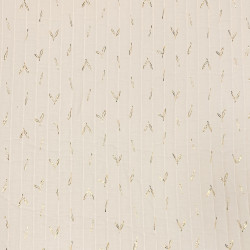 Printed Quilted Double Gauze STOLPA Ecru / Ecru